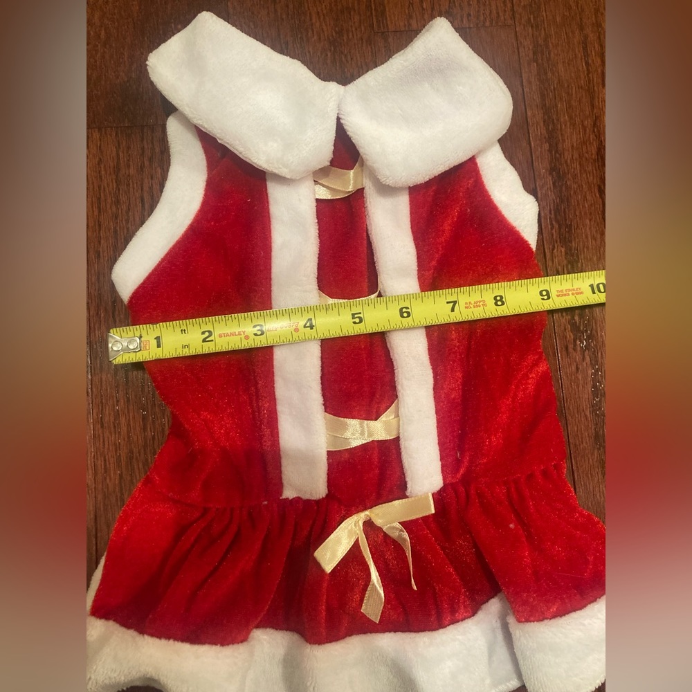 Pet Mrs Claus Costume sz L - Picture 7 of 8